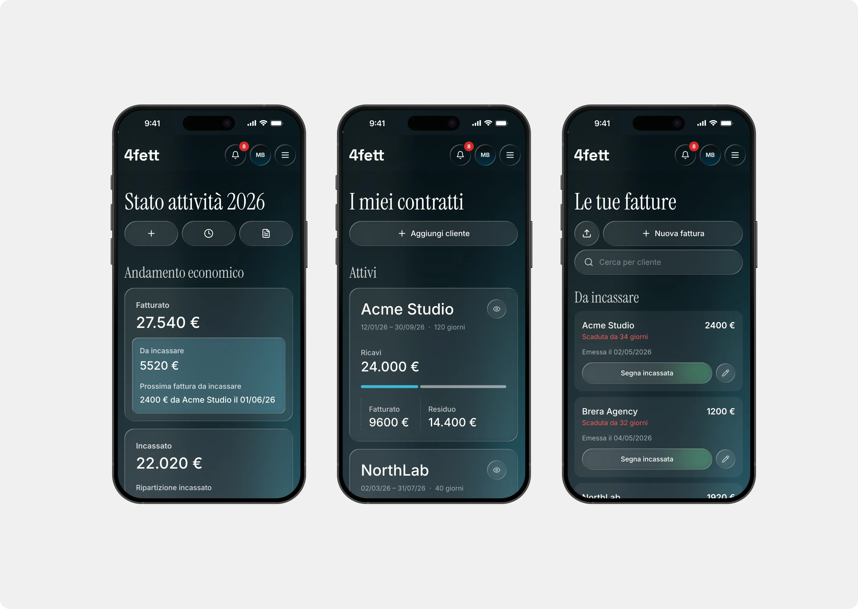 4fett app screens